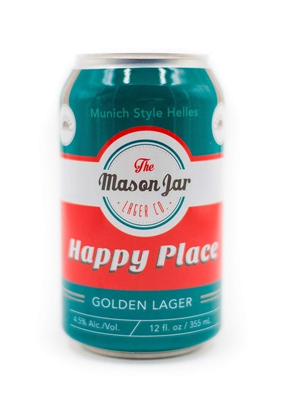 The Mason Jar Happy Place Golden Lager